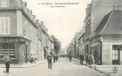 CPA FRANCE 18 "Saint Amand Montrond, rue d'Austerlitz"