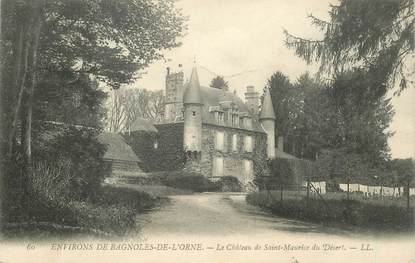 CPA FRANCE 61 "Env. de Bagnoles, le CHateau de Saint Maurice du Désert"