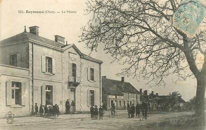 CPA FRANCE 18 "Raymond, la Mairie"