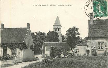 CPA FRANCE 18 "Sainte Thorette, un coin du Bourg"