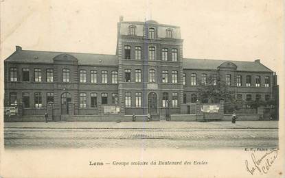 CPA FRANCE 62 "Lens, bld des écoles"