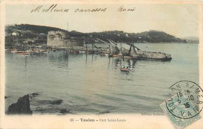 CPA FRANCE 83 "Toulon, le Fort Saint Louis"