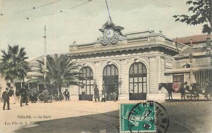 CPA FRANCE 83 "Toulon, la Gare"