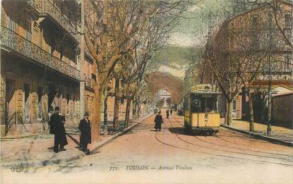 CPA FRANCE 83 "Toulon, Avenue Vauban" / TRAMWAY