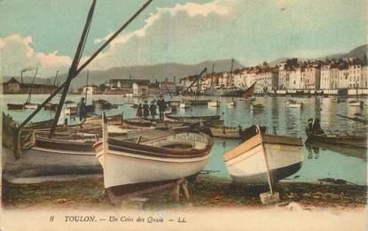 CPA FRANCE 83 "Toulon, un coin des quais"