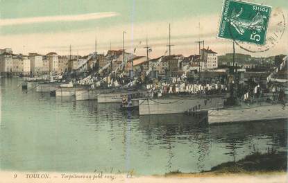 CPA FRANCE 83 "Toulon, Torpilleurs"