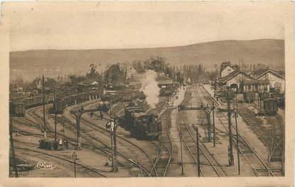 CPA FRANCE 71 "Chagny, la gare" / TRAIN