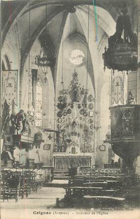 CPA FRANCE 12 "Ceignac, interieur de l'Eglise"