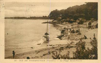 CPA FRANCE 85 "Ile de Noirmoutier, la Plage Saint Pierre"