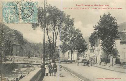 CPA FRANCE 09 "Ax les Thermes, avenue Théophile Delcassé"