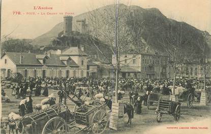 CPA FRANCE 09 "Foix, le Champ de Foire"