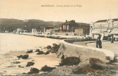 CPA FRANCE 13 "Marseille, Casino Palace et la plage"