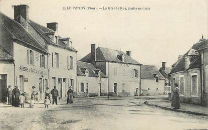 CPA FRANCE 18 "Le Pondy, la grande rue"