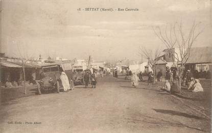 CPA MAROC "Settat, la rue Centrale"