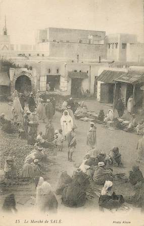 CPA MAROC "Le Marché de Salé"