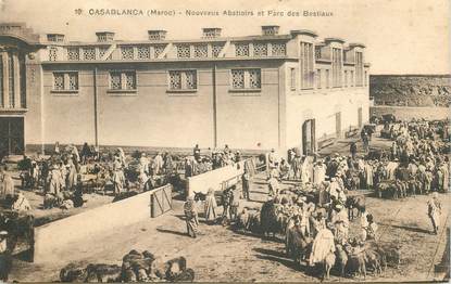 CPA MAROC "Casablanca, les nouveaux abattoirs"