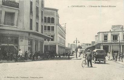 CPA MAROC "Casablanca, avenue du Général Moinier"