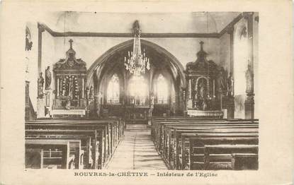 CPA FRANCE 88 "Rouvres la Chétive, intérieur de l'Eglise"