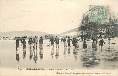 CPA FRANCE 88 "Gérardmer, patinage sur le Lac"