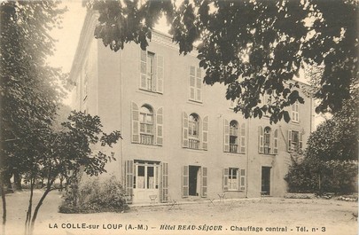 / CPA FRANCE 06 "La Colle sur Loup, hôtel beau séjour"
