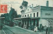 Algerie CPA ALGERIE "Guelma, l'arrivée du train en gare"