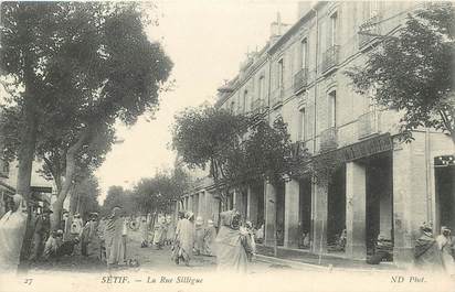 CPA ALGERIE "Sétif, la rue Sillègue"