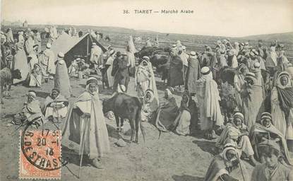 CPA ALGERIE "Tiaret, le marché"