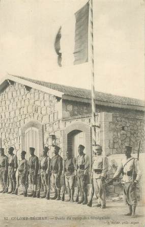 CPA ALGERIE "Colomb Béchar, camp sénégalais"
