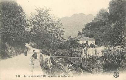 / CPA FRANCE 06 "Environs de Menton, le vallon de Castagniers"