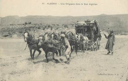 CPA ALGERIE / SCENES ET TYPES "Diligence"