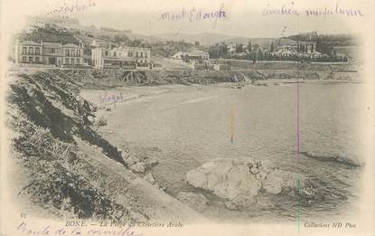 CPA ALGERIE "Bone, la plage du cimetière arabe"