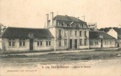 CPA FRANCE 15 "Chalinargues, Ecole et mairie"
