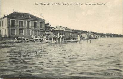CPA FRANCE 83 "Hyères, Hotel et Terrasse Lombard"
