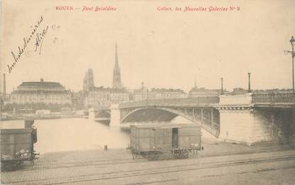 CPA FRANCE 76 "Rouen, le Pont Boieldieu" / COLLECTION DES NOUVELLES GALERIES