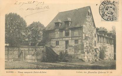 CPA FRANCE 76 "Rouen, les vieux remparts Saint Hilaire" / COLLECTION DES NOUVELLES GALERIES