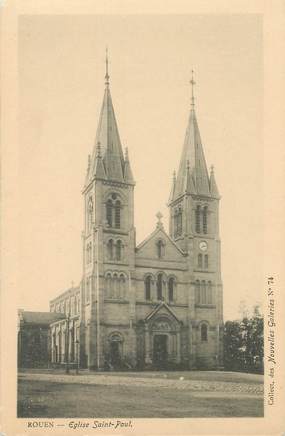 CPA FRANCE 76 "Rouen, Eglise Saint Paul" / COLLECTION DES NOUVELLES GALERIES