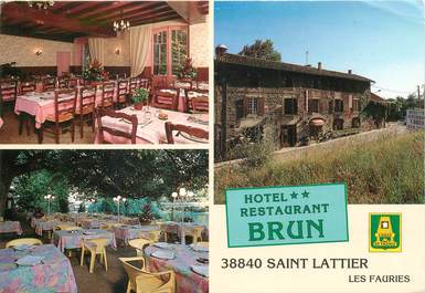 CPSM FRANCE 38 "Saint Lattier Les Fauries, Hotel"