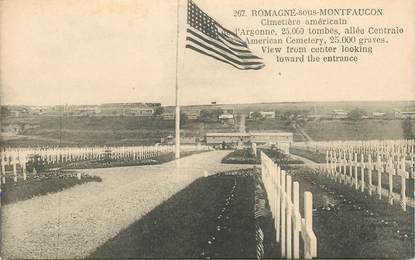 CPA FRANCE 55 "Romagne sous Montfaucon, cimetière américain"