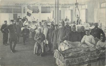 CPA FRANCE 71 "Chalon sur Saone, Hopital temporaire"