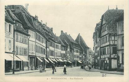 CPA FRANCE 67 "Wissembourg, Rue Nationale"