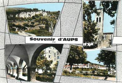 / CPSM FRANCE 83 "Souvenirs d'Aups"