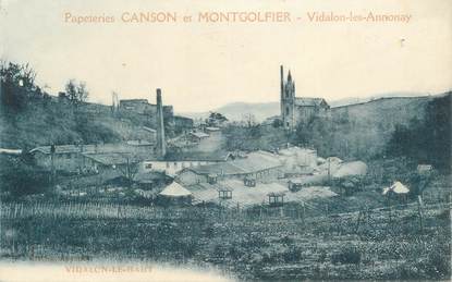 CPA FRANCE 07 "Vidalon le Haut, Papeteries CANSON et MONTGOLFIER"