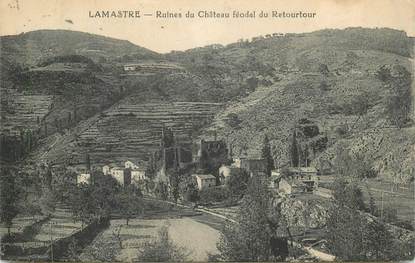 CPA FRANCE 07 "Lamastre, ruines du chateau"