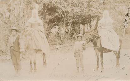 PHOTO ORIGINALE COLOMBIE "Soeurs en voyage"