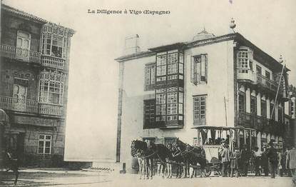 CPA ESPAGNE "La Diligence à Vigo"