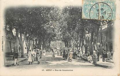 CPA ALGERIE "Sétif, rue de Constantine"