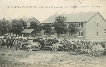 CPA FRANCE 65 "Camp de Ger, batterie"