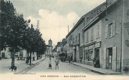 CPA FRANCE 38 "Les Abrets, rue Gambetta"