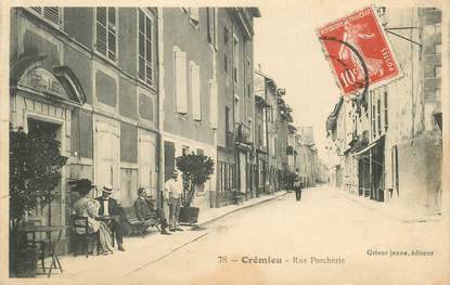 CPA FRANCE 38 "Crémieu, rue Porcherie"