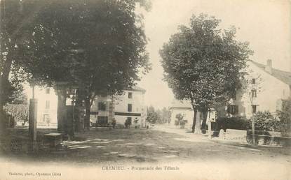 CPA FRANCE 38 "Crémieu, Promenade des Tilleuls"